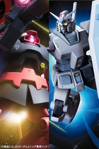 Bandai Gundam (0079) HGUC 1/144 RX-78-3 G-3 Gundam VS MS-09RS Char's Rick Dom Set