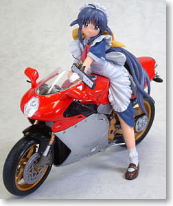 KOTOBUKIYA Mahoromatic Mahoro-san and Sportsbike - I think unlicensed is bad! Ver. 1/12 PVC & Die-cast Figure