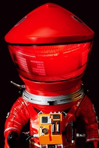 X PLUS Defo-Real 2001: A Space Odyssey Discovery Astronauts Red Ver. PVC Figure