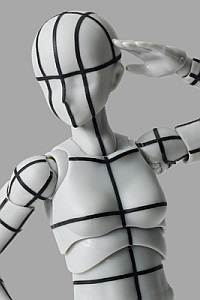 BANDAI SPIRITS S.H.Figuarts Body-chan -Sports- Edition -Wireframe- (Gray Color Ver.)