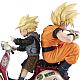 MegaHouse Desktop Real McCoy EX Dragon Ball Z Super Saiyan Son Goku & Super Saiyan Son Gohan & Bike Plastic Figure gallery thumbnail