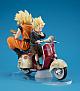 MegaHouse Desktop Real McCoy EX Dragon Ball Z Super Saiyan Son Goku & Super Saiyan Son Gohan & Bike Plastic Figure gallery thumbnail