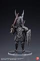 PLEX Q Collection DARK SOULS Series Kuro Kishi Plastic Figure gallery thumbnail