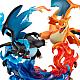 MegaHouse G.E.M.EX Series Pocket Monster Mega Charizard X & Mega Charizard Y Plastic Figure gallery thumbnail