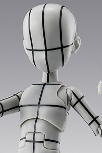 BANDAI SPIRITS S.H.Figuarts Body-kun -Sugimori Ken- Edition Wireframe (Gray Color Ver.)