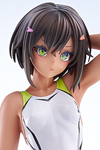 AMAKUNI ARMS NOTE Suiei-bu no Buchou-chan Shiro no Mizugi Ver. 1/7 Plastic Figure
