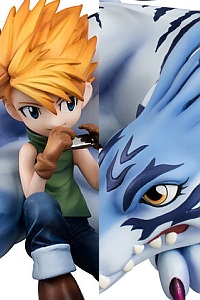 MegaHouse G.E.M. Series Digimon Adventure Garurumon & Ishida Yamato Plastic Figure (Re-release)