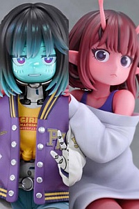 MEDICOS ENTERTAINMENT Anime Ginga Tokkyu Milky Subway Chiharu & Makina Plastic Figure