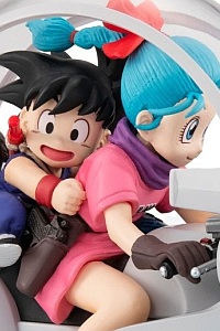 MegaHouse DESKTOP REAL McCOY Dragon Ball 06 Son Goku & Bulma -Gentei Fukkoku Shiyou-ban- Plastic Figure