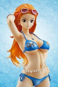 Shueisha ONE PIECE Portrait.Of.Pirates Official Guide Book POPs! <limited edition with Nami Figure>