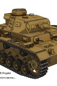 PLATZ Girls und Panzer Panzer III J Type -Kuromorimine Girls High Ver.- 1/35 Plastic Kit