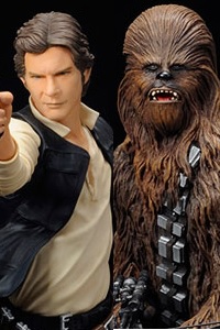KOTOBUKIYA ARTFX+ Star Wars Han Solo & Chewbacca 1/10 PVC Figure Set 