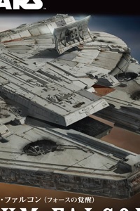 BANDAI SPIRITS Star Wars: The Force Awakens Millennium Falcon 1/144 Plastic Kit