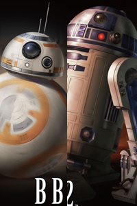 BANDAI SPIRITS Star Wars BB-8 & R2-D2 1/12 Plastic Kit