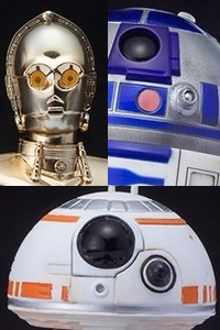 KOTOBUKIYA ARTFX+ Star Wars: The Force Awakens R2-D2 & C-3PO with BB-8 1/10 PVC Figure