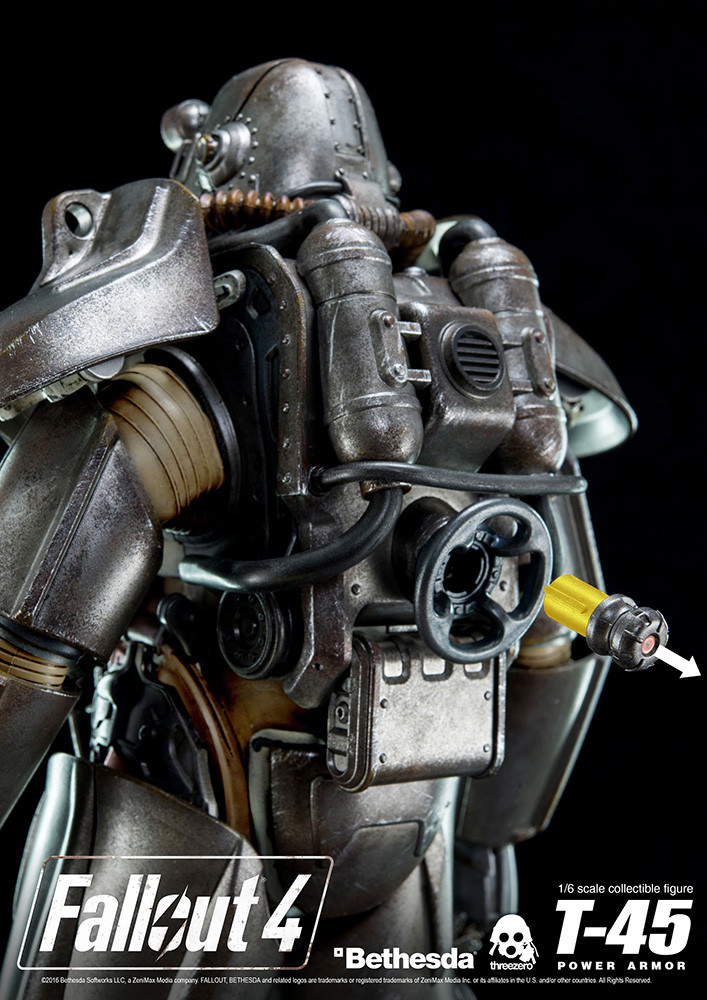 Threezero Fallout 4 T 45 Power Armor 1 6 Action Figure Figures Plastic Kits Otaku Hq