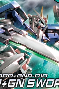 Bandai Gundam 00 HG 1/144 GN-0000+GNR-010 00 Raiser + GN Sword III