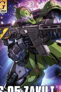 Bandai Gundam THE ORIGIN HG 1/144 MS-05 Zaku I (Denim/Slender Unit)