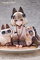 RIBOSE DLC Series Tea Time Cats x Jam-neko Azuki-san Yuujou Collabo Gentei Set Plastic Figure gallery thumbnail