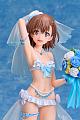 A.DIMENSION Toaru Kagaku no Railgun T Misaka Mikoto Wedding Mizugi Ver. 1/7 Plastic Figure gallery thumbnail