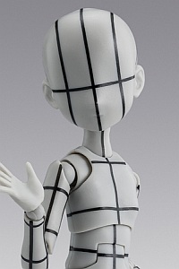 BANDAI SPIRITS S.H.Figuarts Body-chan -Sugimori Ken- Edition Wireframe (Gray Color Ver.)