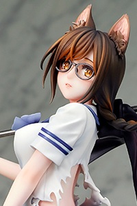ques Q Manga Bakemonogatari Hanekawa Tsubasa 1/7 Plastic Figure