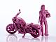 MAX FACTORY PLAMAX MF-101 Rider's portrait Honda Rebel 1100 Wine-red 1/20 Plastic Kit gallery thumbnail