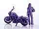 MAX FACTORY PLAMAX MF-101 Rider's portrait Honda Rebel 1100 Navy 1/20 Plastic Kit gallery thumbnail
