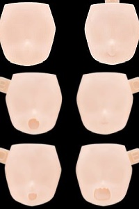 KOTOBUKIYA Megami Device M.S.G 10 Face Set for PUNI MOFU 01 Skin Colour C 1/1 Plastic Kit