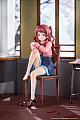 MiraiMira Gakuen iDOLM@STER Hanami Saki Ameagari no Iris Tokkun-mae Ver. 1/7 Plastic Figure gallery thumbnail