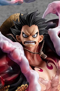 MegaHouse Portrait.Of.Pirates ONE PIECE SA-MAXIMUM Monkey D. Luffy Gear 4 Hazumu Otoko 10th LIMITED Ver. Plastic Figure