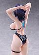 AMAKUNI Swimsuit Silhouette Kenzaki Kasumi Kyouei Mizugi Ver. design by Harukon 1/7 Plastic Figure gallery thumbnail